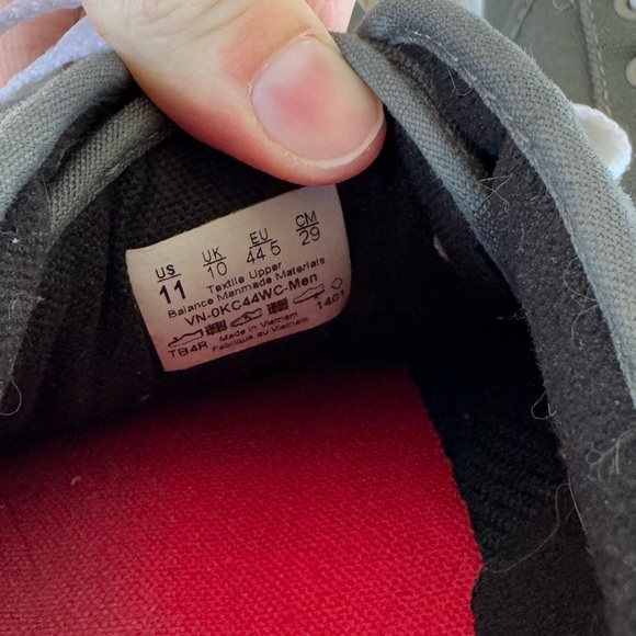 Vans Men’s Atwood Low Top Canvas Lace Up Sneakers Dark Grey - Picture 10 of 10